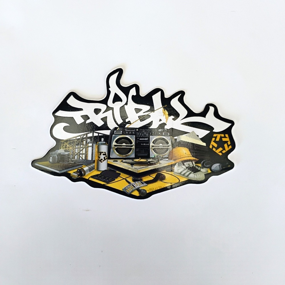 TRIBAL Clothing Streetwear Skateboard Classic 1990s Sticker Vintage Skate